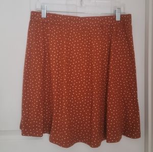 NWT French Grey Polka-dot Skirt large